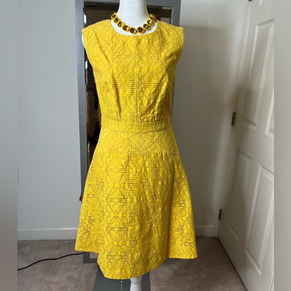 J. Crew Textured Eyelet Jacquard Dress